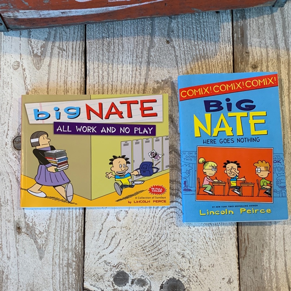 Comic Book Duo - Blue and Yellow Covers